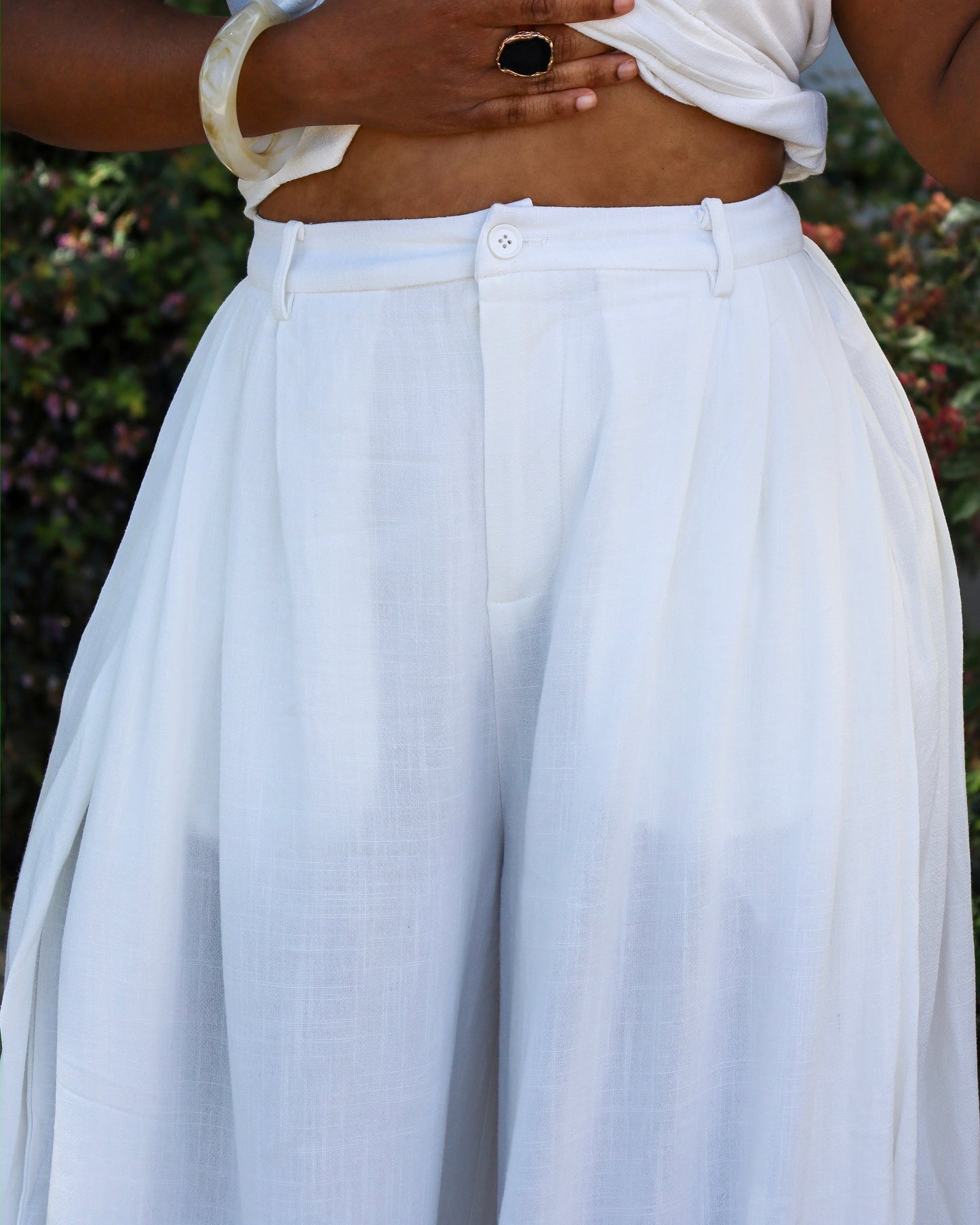 Jupe-culotte chic en lin