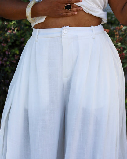 Jupe-culotte chic en lin
